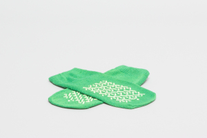 Socks Non Skid Double Sided Medium Green