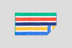 Marlo Beach Blue Multicoloured Stripe