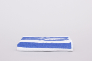 Simba Pool Towel 100% Cotton Blue White Stripe