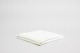 Blanket Flannelette 240 gsm178x258cm White with Grey/Yellow Stripe